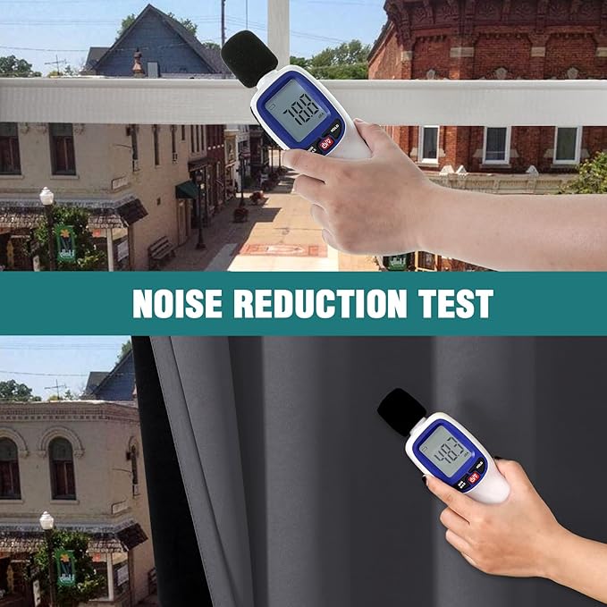 ChrisDowa 100% Blackout Curtains 120 inch Long for Bedroom with Black Liner, 2 Thick Layers Total Blackout Thermal Insulated Grommet Long Window Curtains 2 Panels Set (Dark Grey, 52 x 120 Inch)