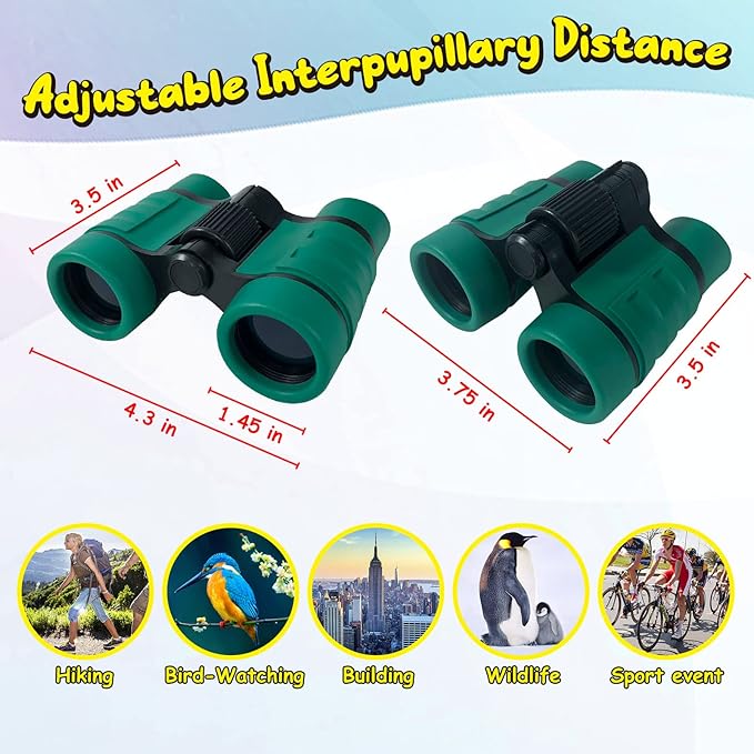 ESSENSON Kids Explorer Kit - Adventure Kit for Kids, Outdoor Explorer Kit with Binoculars, Summer Outdoor Toys for Kids Ages 4-8