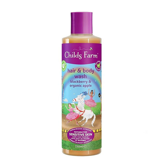 Childs Farm Blackberry & Organic Apple Hair & Body Wash 250ml (PACK OF 4)