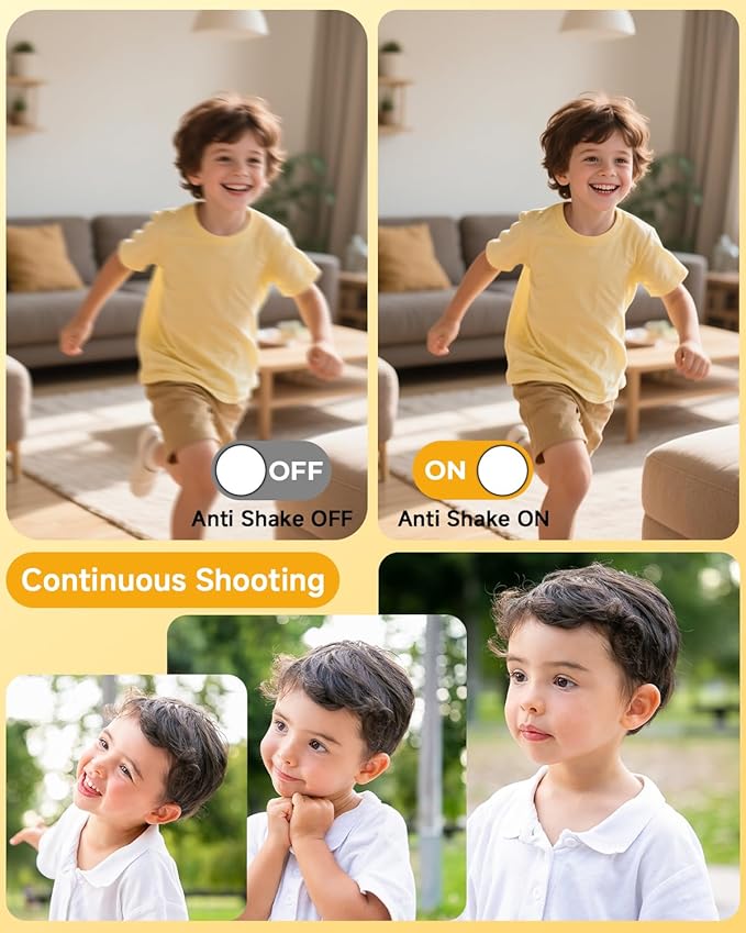 Digital Camera, 44MP FHD 1080P Camera for Kid with 16X Zoom Anti Shake, Compact Small Camera with 32GB SD Card, Digital Camera for Teens for Teens Girls Kids Adults(Black)