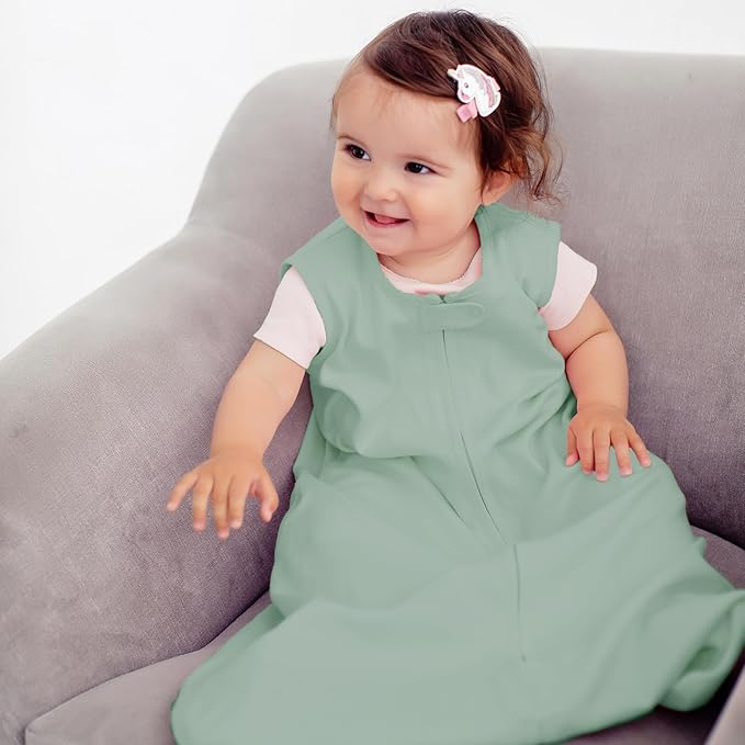 Mama Cheetah Baby Sleep Sack 0.5 TOG, Organic Cotton Baby Wearable Blanket with Two-Way Zipper, Swaddle Transition Baby Sleeping Bag for Newborn Infant Toddler Boy Girl, 0-6 Months