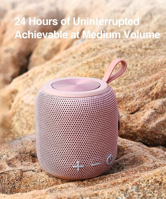 FIGMASU Bluetooth Speakers Portable Wireless Waterproof IPX7 Bluetooth 5.0 Dual Pairing Mini Shower Speaker, 24H Playtime Stereo Surround Sound, for Outdoor Travel, Pool