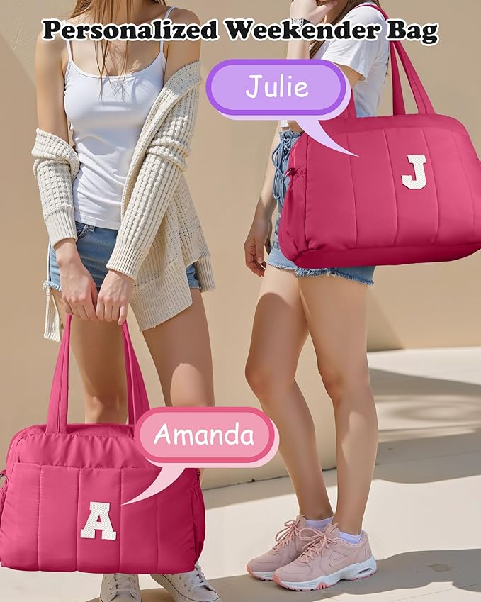 Dance Bag, Kid Weekender Bags，Girls Birthday Gifts-Girl Overnight Bag with Wet Pocket，Lightweight Travel Tote Personalized Cheer Bags with Makeup Pouch