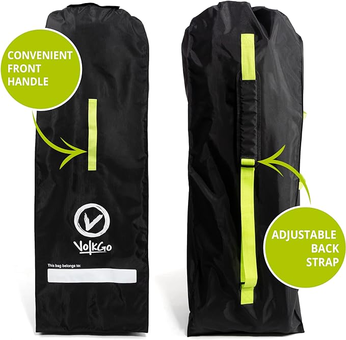 V VOLKGO Stroller Bag for Airplane, Large Cover for Airtravel, Jogger & Umbrella Stroller Cover for Travel - Fits Most Sizes, Gate Check Bag, Heavy Duty Durable Infant carrier covers for Air Travel