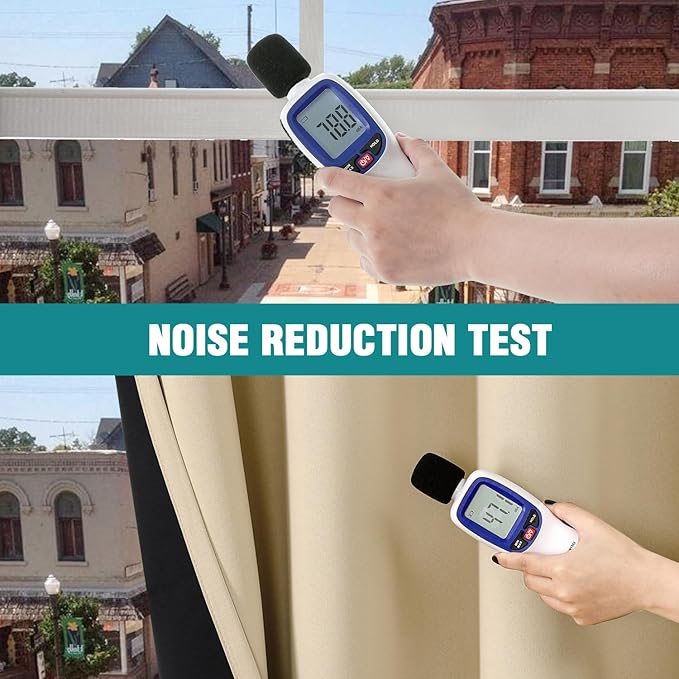 ChrisDowa 100% Blackout Curtains 63 inch Long for Bedroom with Black Liner, Extra Wide 2 Thick Layers Total Blackout Thermal Insulated Grommet Window Curtains 2 Panels Set (Beige, 60 x 63 Inch)