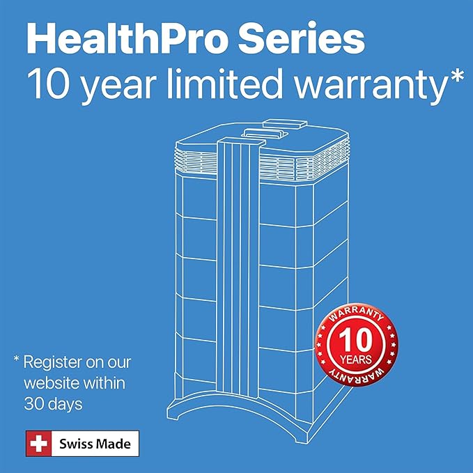 IQAir HealthPro Plus XE Air Purifier - 3-Pack- Smart HyperHEPA Filtration for Large Rooms up to 3375 sq ft - Viruses, Allergens, Smoke, Mold, Dust, Pet Dander, Swiss Made, WiFi Enabled