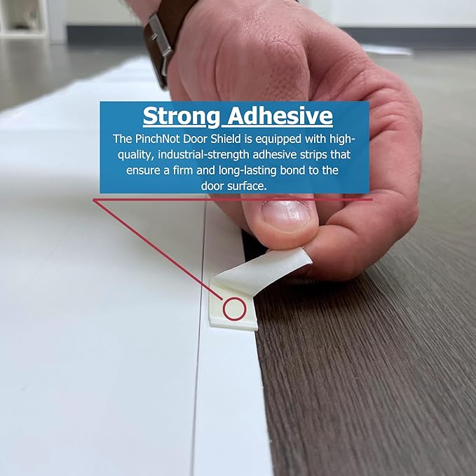 Cardinal Gates PinchNot Rear Door Pinch Guard for Kids Safety-Hinge Protector for Babies-CSP33-Finger Pinch Shield-Child Proof Back of Jamb-Made in USA