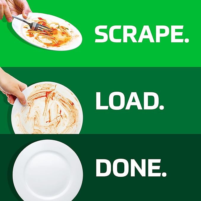 Cascade Free & Clear Dishwasher Pods, Dishwasher Detergent, Dish Detergent Soap, Lemon Essence, 47 Count