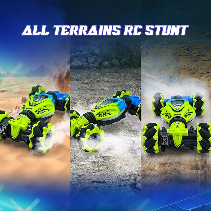 Gesture RC Car for Boys Girls 6-12 Year 4WD Remote Control Car 360° Rotate Off-Road Drift Hand Controlled Twist Cars with Light Music for Kids Toy Birthday Xmas Gift