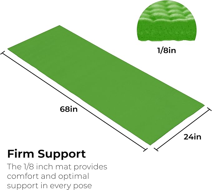 Hello Fit 10-Pack Yoga Mat, 68" x 24" Non Slip Exercise Mat, 4mm Thick Gym Mat for Fitness and Stretching, Bulk Non Toxic Yoga Mats for Schools and Studios