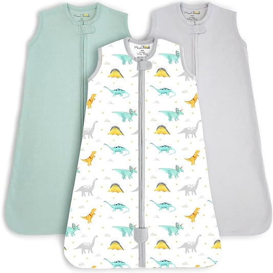 Mama Cheetah Baby Sleep Sack 0.5 TOG, Organic Cotton Baby Wearable Blanket with Two-Way Zipper, Swaddle Transition Baby Sleeping Bag for Newborn Infant Toddler Boy Girl, 12-18 Months