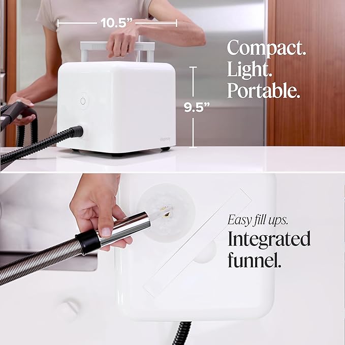 Dupray Neat Steam Cleaner with 40-Piece Accessory Kit, Powerful, chemical-free cleaning for floors, cars, tiles, grout, and more. *Kills 99.9% of Bacteria and Viruses