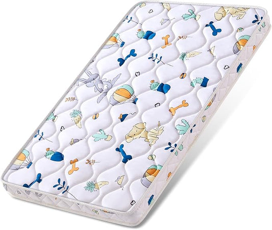 Baby Bassinet Mattress 30x 20 inches- Firm Support and Comfort Premium Foam,Noiseless and Odorless,Hypoallergenic Small Crib Mattress, Fits Moses Basket, Dual Sided with Soft Breathable Fabric