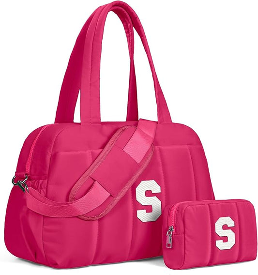 Dance Bag, Kid Weekender Bags，Tween Girls Trendy Stuff-Girl Overnight Bag with Wet Pocket，Lightweight Travel Tote Personalized Cheer Bags with Makeup Pouch