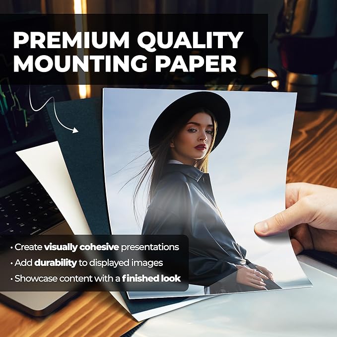 Dunwell Photo Album 8x10 (Ruby) with Black Mounting Paper, 8 x 10 Photo & Art Portfolio Presentation Book, 24 Clear Sleeves, Each Shows 48 Pages, Professional Photography Book for Pictures, Artwork