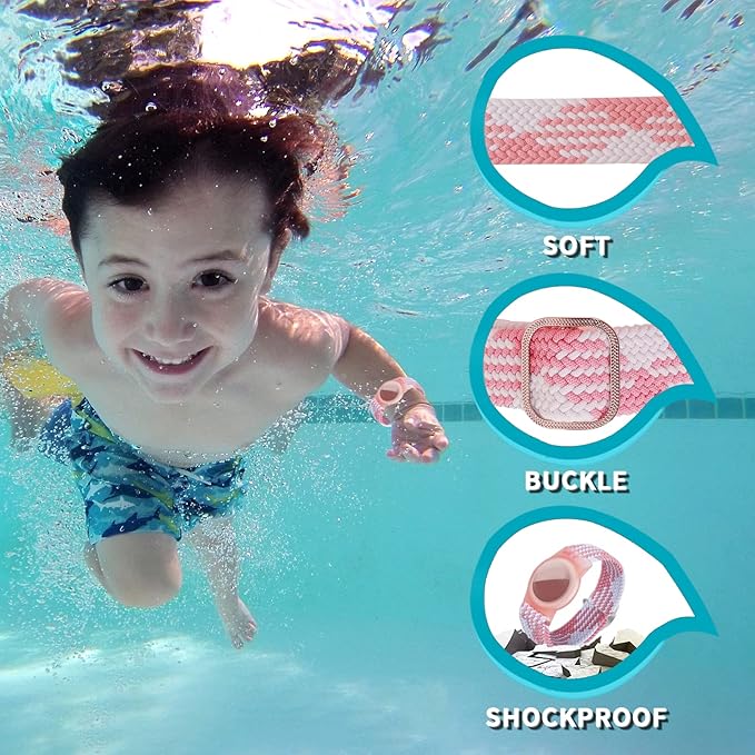 4 Pack Kids Bracelet Compatible with AirTag, GPS Kid Tracker Holder Braided Wristband for Apple Air Tag, Nylon Adjustable Anti Lost Airtag Watch Band for Kids Children Elders (Mixed Color)