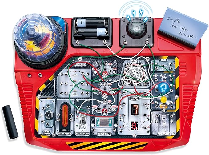 Explore Science 50 Electronic and Circuits Experiment Kit for Kids Ages 8+ Building Electrical Circuits is a Snap- STEM