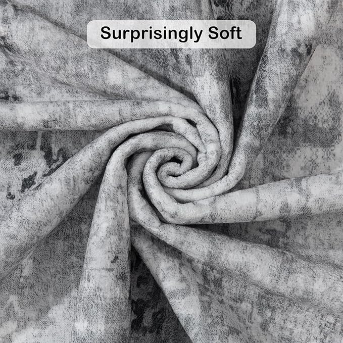 Kelarea Living Room Rug 5x7 Grey Rug Machine Washable Large Area Rugs, Non Slip Abstract Vintage Indoor Carpet for Bedroom, Nursery, Classroom, Dining Room, Home Office