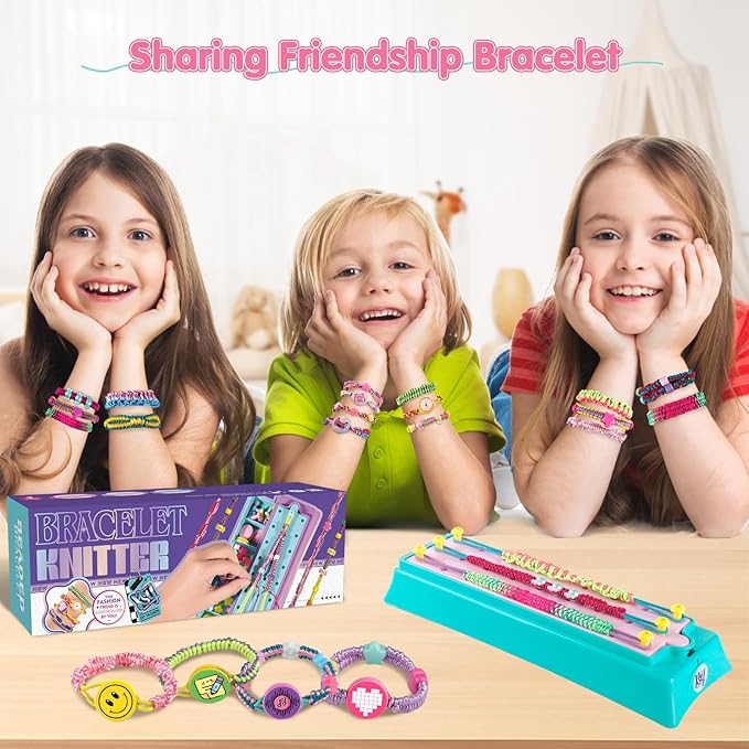 Arts and Crafts for Kids Age 8-12, Friendship Bracelet Making Kit for Girls, DIY Jewelry String Maker Kit Toys, Bracelets Maker Craft, Christmas Birthday Gifts for Ages 6 7 8 9 10 11 12 Year Old