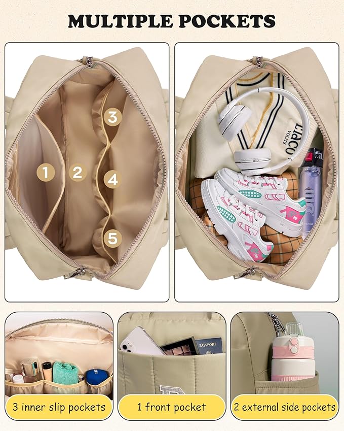 Gifts for Women Mom Unique-Monogram Duffle Bag, Weekender Bags for Women，Overnight Bag with Wet Pocket，Lightweight Travel Bags Personalized Gym Tote with Makeup Pouch