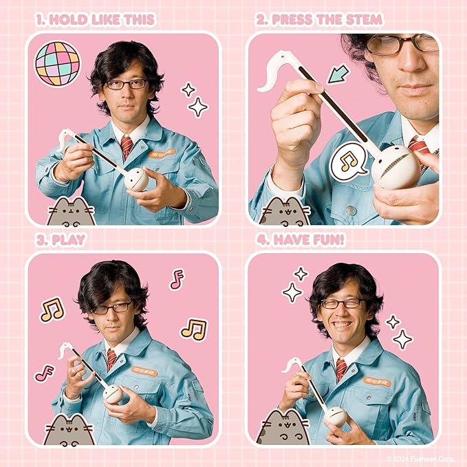 Otamatone Pusheen The Cat Electronic Portable Music Instrument / Synthesizer Toy from Japan by Maywa Denki [Limited Edition [English Instructions]