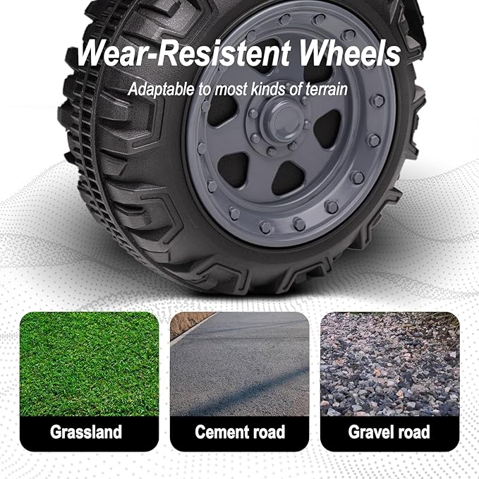 Kids ATV 4 Wheeler, 6V Ride-On Toy for Toddlers 1-3 Boys & Girls with Music, Forward & Reverse - Black