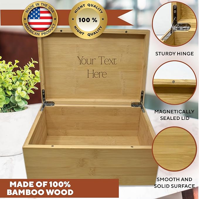 Customized Welcome Baby Box - Newborn Baby Announcement Gifts, Custom Gift for Boy or Girl, Engraved Announcement Boxes with Birth Stats, New Born Keepsake Storage, Welcome to the World Memory Chest