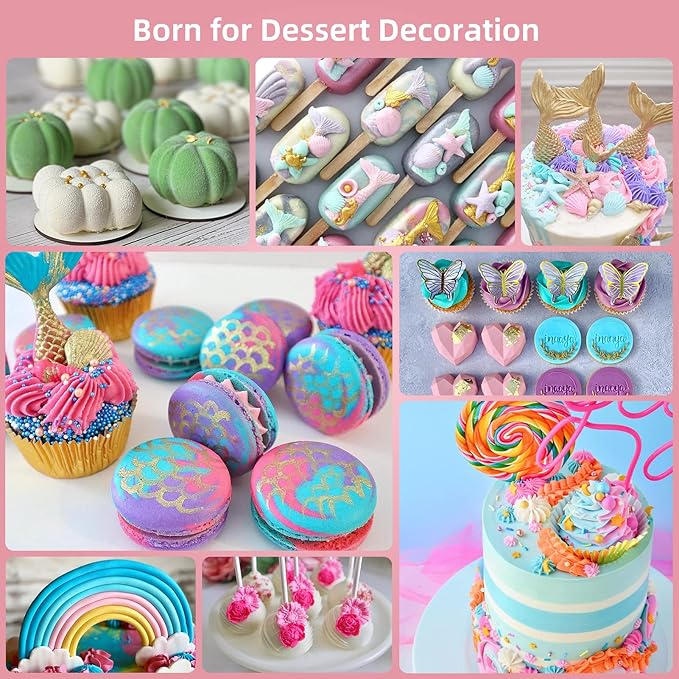 Food Coloring for Baking - 26 Vibrant Cake Coloring Liquid Set for Dessert Decorating, Food Grade Food Dye for Icing,Fondant,Cookies,Easter Egg,Making DIY Supplies Kit- 0.25 Fl. oz (6 ml)/Bottles