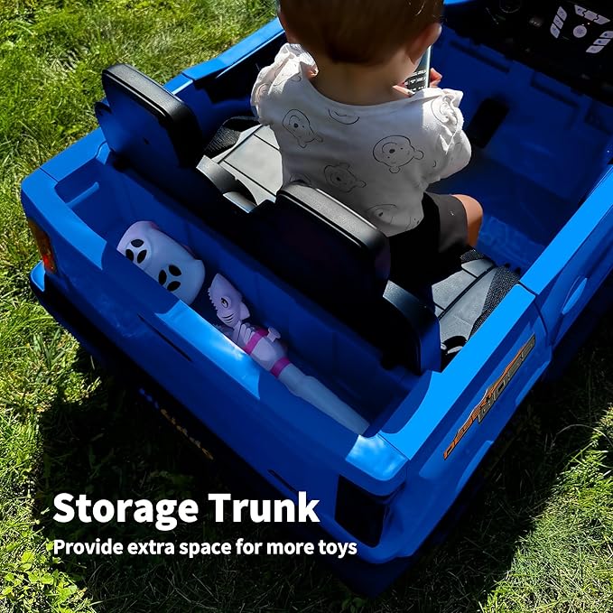 24V 10Ah Ride on Toy for Big Kids, 4WD 2 Seater Electric SUV Kids Car to Drive w/Remote Control, 4x200W Motors - Blue