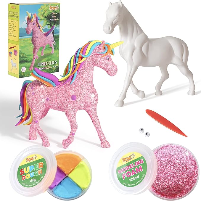 TOYLI Unicorn Modeling Art Kit - Unicorn Crafts for Kids 4-6