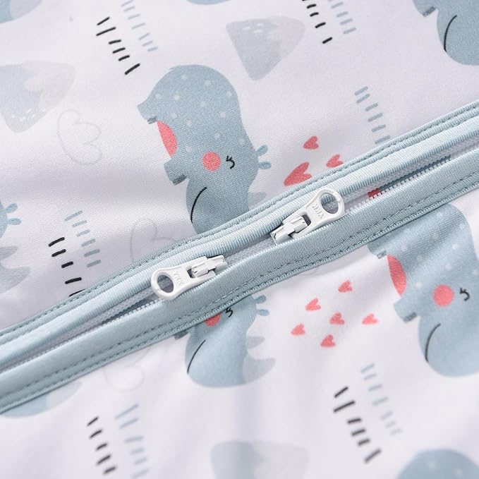 Baby Sleep Sack 2-4 T 95% Rayon from Bamboo 5% Spandex Boys & Girls Wearable Blanket 1.0 TOG Toddler Sleeping Sack 2- Way Zipper X-Large