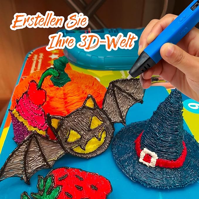 3D Pen Filament Refills 12 Colors Compatible with SCRIB3D MYNT3D PIKA3D 3D Pen for Kids Each Color 10Feet 1.75mm PLA 3D Printing Pen Filament Refills, NOT FIT 3Doodler Start Pen