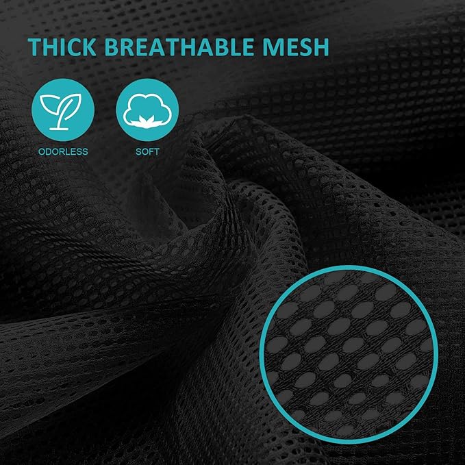 Dalykate Mesh Laundry Bags, 24" x 36", Heavy Duty with Reinforced Handles, Foldable & Portable, Drawstring Closure, 3-Pack Mixed Colors