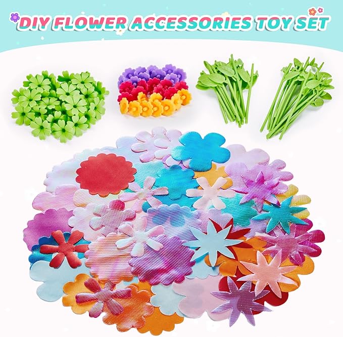 TOGGOT Flower Bouquet Refill Pack – DIY Arts & Crafts Toy Accessories (Main Kit Not Included)