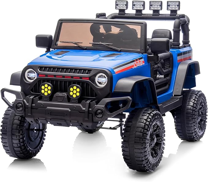 12V Kids Ride on Car Truck, Kids Electric Vehicles Car Ride on Toy for Toddlers with Remote Control - Blue