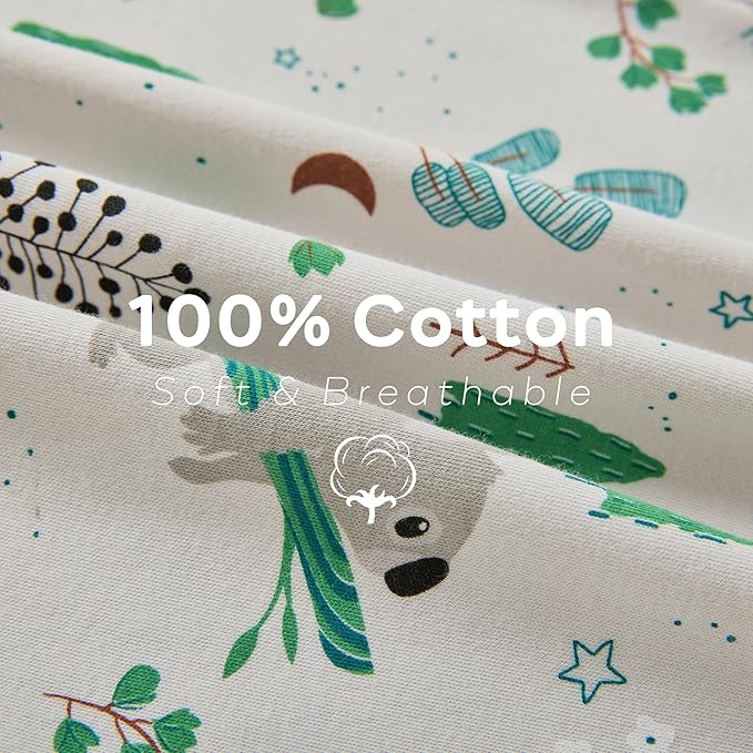 JELLYMONI Baby Sleep Sack 18-24 Months 100% Cotton Wearable Blanket, 0.5 TOG Soft Lightweight Toddler Sleeping Sack 3 Pack 2-Way Zipper Newborn Sleep Sacks