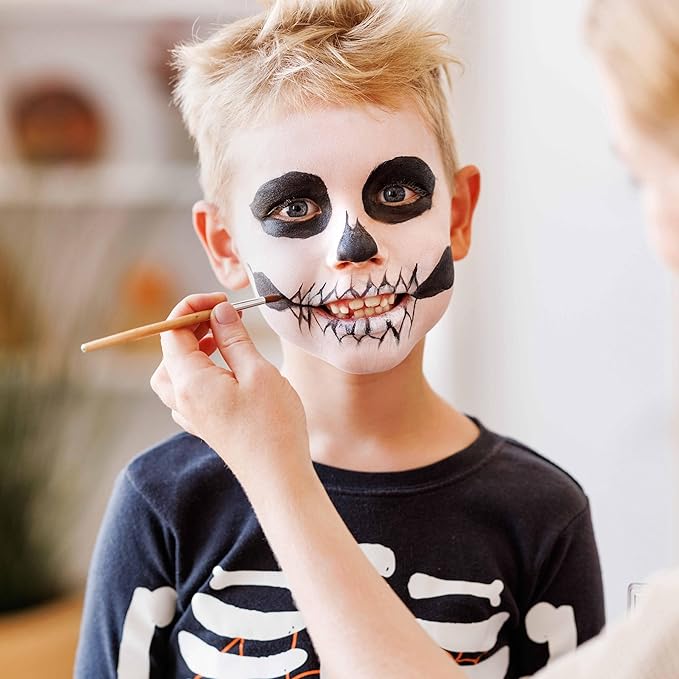 Face Body Paint Oil Palette - Professional Safe Non Toxic Halloween Makeup Painting Kit for Kids & Adults, Flash Colors for Party, Cosplay, SFX, Tattoo, Fancy Dress & Stage Makeup