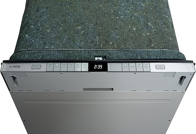 KoolMore KM-DW2445-PR 24 in. Panel Ready 14 Place Settings 45 DB Dishwasher in Stainless-Steel, UL and Energy Star Certified