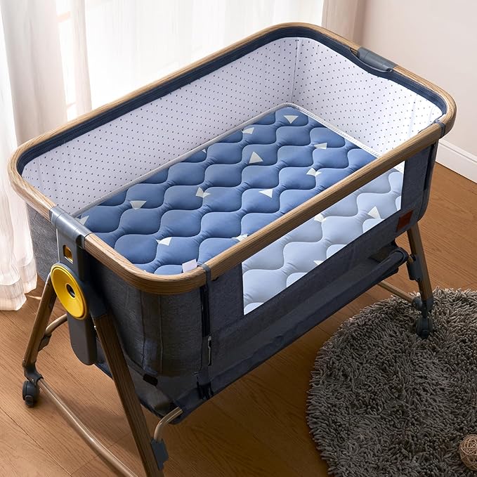 Baby Bassinet Mattress 32x 18 inches- Firm Support and Comfort Premium Foam,Noiseless and Odorless,Hypoallergenic Small Crib Mattress, Fits Moses Basket, Dual Sided with Soft Breathable Fabric