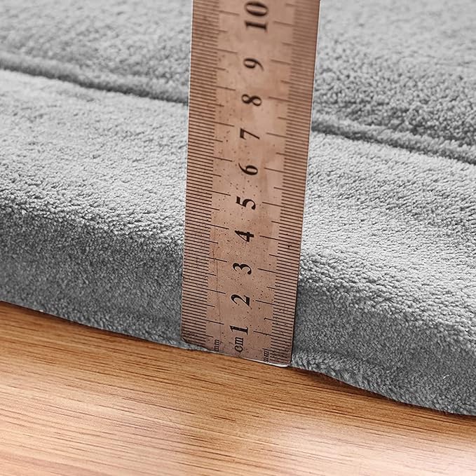 MAXYOYO Baby Play Mat, 1.2" Thick Memory Foam Soft Padded Carpet with Non-Slip Backing, 3x5 ft Japanese Tatami Rug Living Room for Kids, Toddler, Children, Nusery(Grey)