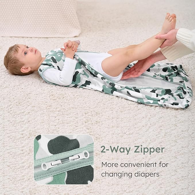 Yoofoss Baby Sleep Sack 18-24 Months Baby Wearable Blanket 100% Cotton 2-Way Zipper TOG 0.5 Toddler Sleeping Sack 3 Pack, Lightweight Sleep Sacks for Babies(X-Large)