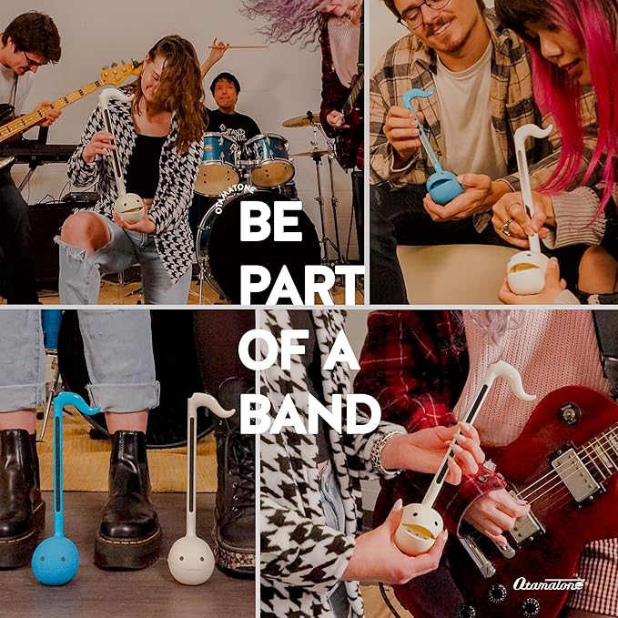 Otamatone Japanese Electronic Musical Instrument Portable Music Synthesizer from Japan by Maywa Denki Studio, Award Winning, Educational Fun Gift for Children, Teens & Adults - Blue