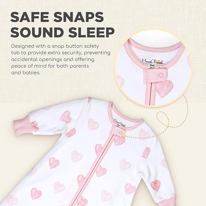 Mama Cheetah Baby Sleep Sack with Sleeves, 0.5 TOG Organic Cotton Wearable Blanket and Two-Way Zipper, Swaddle Transition Long Sleeve Sleeping Bag for Newborn Infant Toddler, 24-48 Months