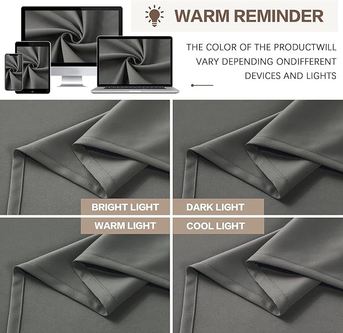 KEQIAOSUOCAI Grey Sliding Glass Door Curtains 2 Panels,80 Inch Wide Patio Door Curtain Panels, Thermal Insulated Black Out Wide Draperies for Living Room 80W x 96L Floor to Ceiling 8 ft Length