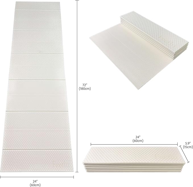 Foldable Yoga Exercise Mat – Lightweight, Anti-Slip, and Easy to Store for Yoga, Pilates, Home Workouts, and Floor Exercises