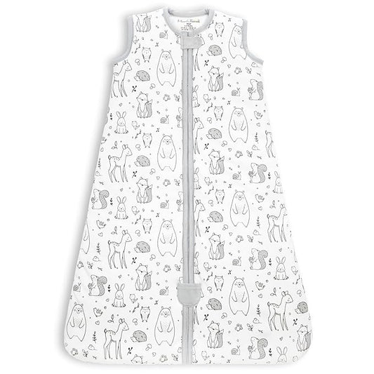 Mama Cheetah Baby Sleep Sack 2.5 TOG, Winter Baby Sleeping Bag with 2-Way Zipper, Organic Cotton Swaddle Transition Wearable Blanket for Boy Girl Infant Toddler, 6-12 Months, 1-Pack