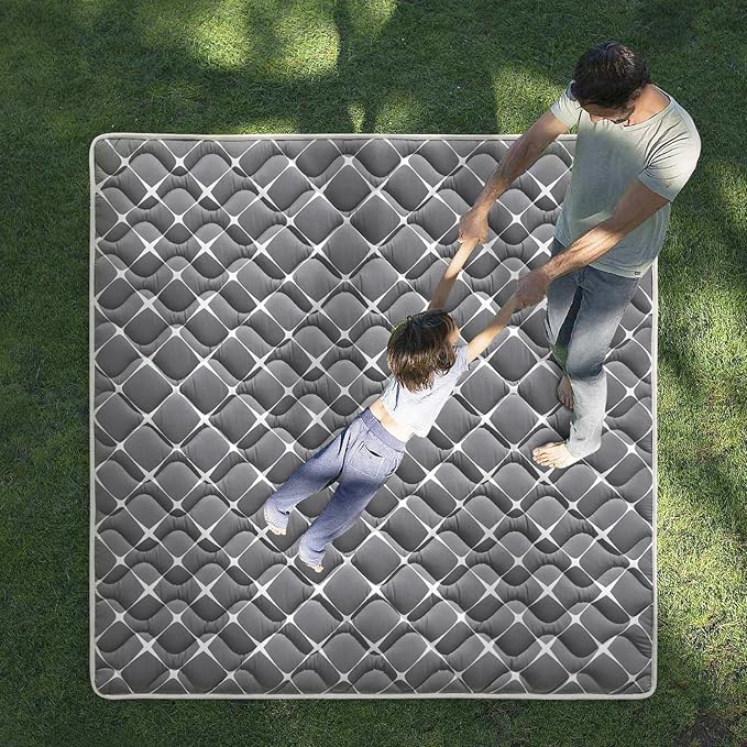 High-Density Foam Baby Play Mat, 50x50 Inches Thicken One-Piece Comfortable and Soft Playmat, Non Slip Machine Washable Floor Mat for Infants, Tapete Para Bebes,Toddlers