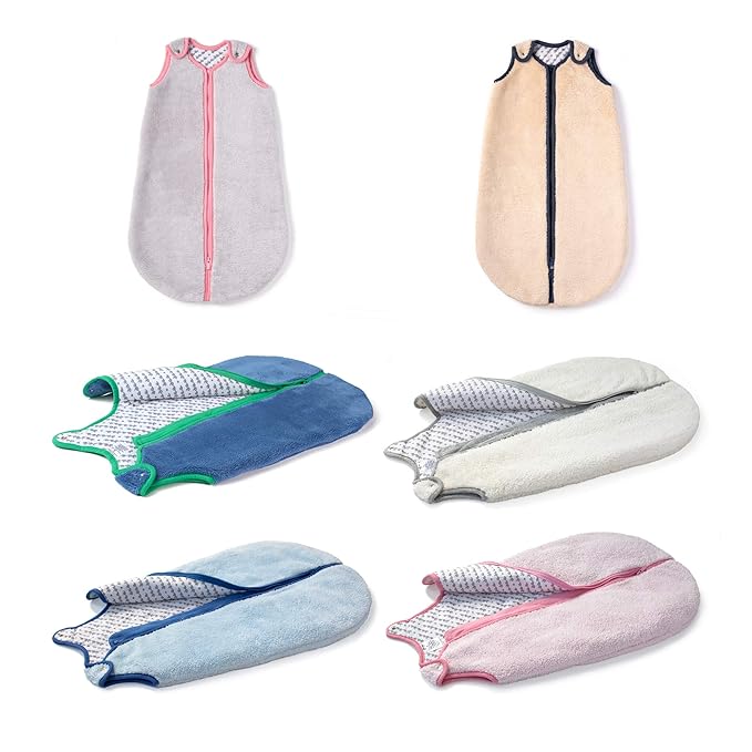 baby deedee Sleep Nest Teddy Baby Sleeping Bag, Pink, Large (18-36 Months)