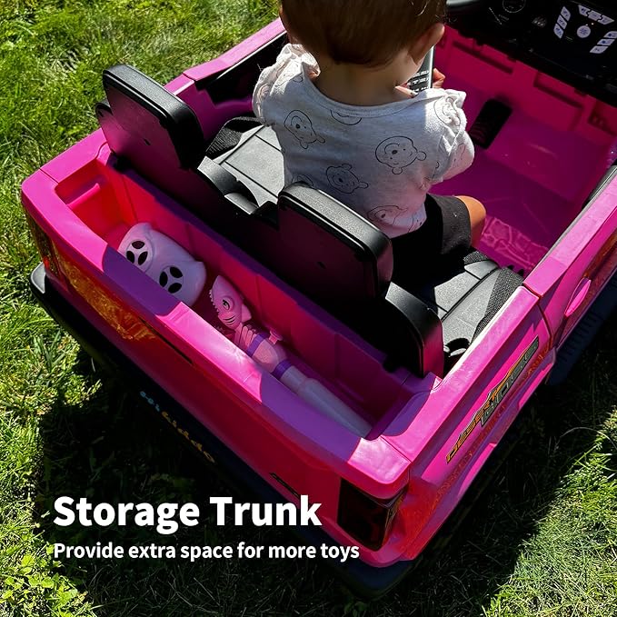24V 2 Seater Ride on Toy for Big Kids, Electric SUV Kids Car to Drive w/Parent Remote, 2WD/4WD Switchable - Pink