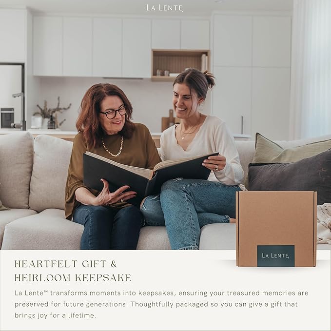 Elegant Linen Photo Album - 200 Acid-Free Pockets for 4x6 Pics - Perfect for Weddings & Gifts